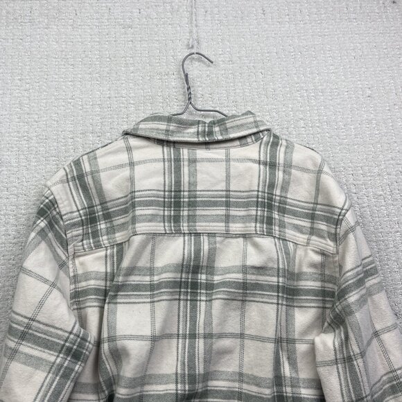 Zara DNWR-Heavyweight Flannel Shirt Men's XL Light Green Lumberjack - Picture 12 of 12